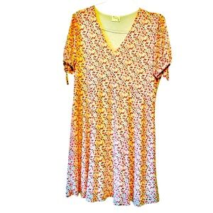 Siren Lily Floral Dress Pink and Purple XL